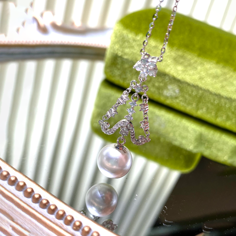 Necklace 925 Sterling Silver Accessories 12mm (Pearls Not Included)
