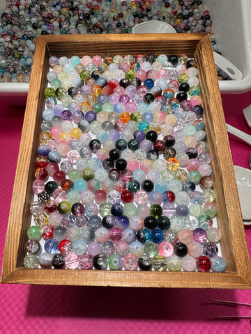 DIY Glass Beads Mixed Color (Tray Games)