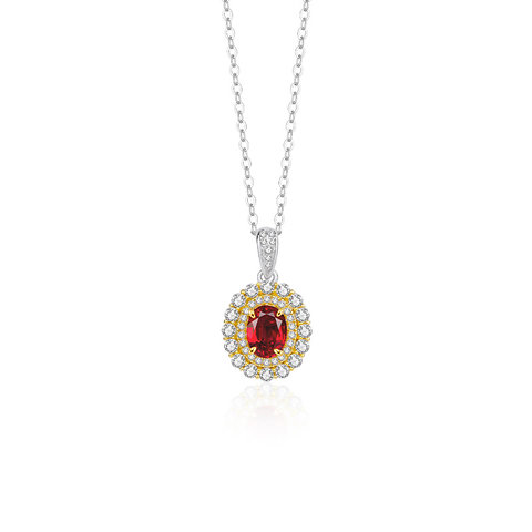 【BT】S925 Ruby Necklace