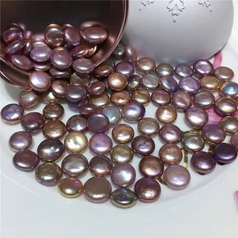 Button(1 Clam Include 3 Button Shape Freshwater Pearls）