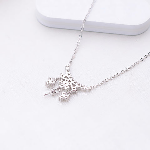 Pearl Necklace 925 Sterling Silver Accessories 44cm (Pearls Not Included)