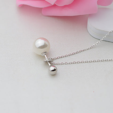 Pearl Necklace 925 Sterling Silver Accessories 45cm (Pearls Not Included)