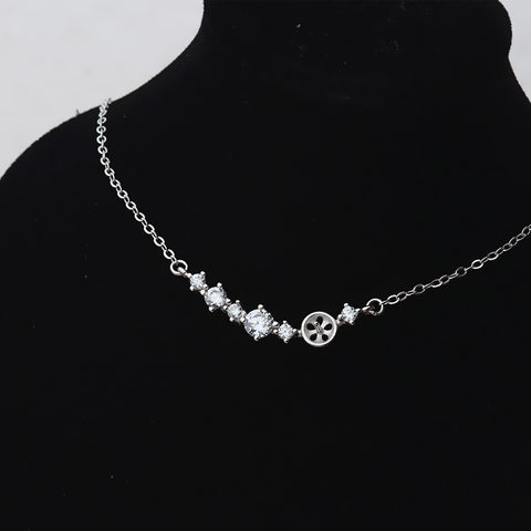 Pearl Necklace 925 Sterling Silver Accessories 44cm (Pearls Not Included)