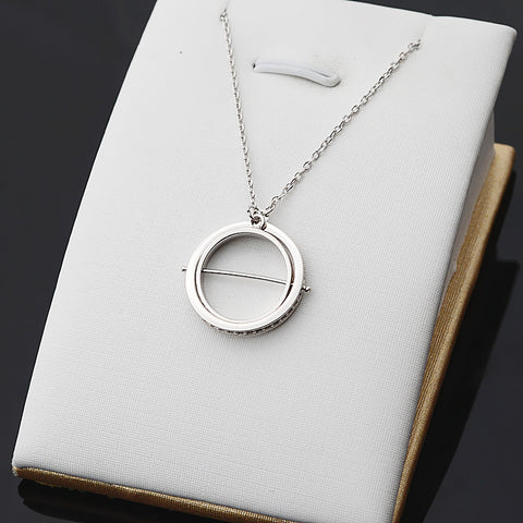 Globe Pendant Necklace 925 Sterling Silver Accessories 45cm (Pearls Not Included)
