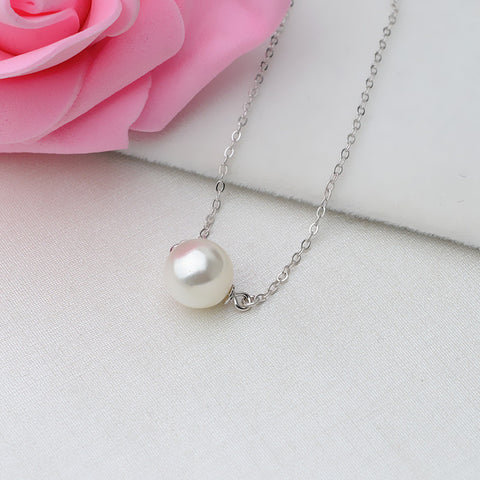 Fully Pierced Pearls Necklace 925 Sterling Silver Accessories 43cm (Pearls Not Included)