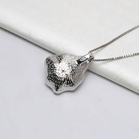 Shell Pendant 925 Sterling Silver Pearl Accessories 10-11mm (Pearls Not Included)