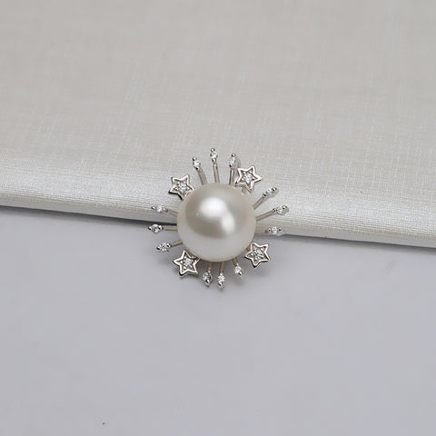 Star Pendant Tray 925 Sterling Silver Pearl Accessories 10-13mm (Pearls Not Included)