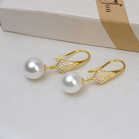Earrings 925 Sterling Silver Accessories (Pearls Not Included)