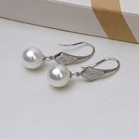 Earrings 925 Sterling Silver Accessories (Pearls Not Included)