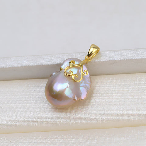 Baroque Pearl Pendant Accessories 925 Sterling Silver (pearls not included)