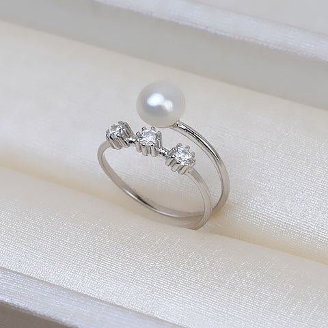 Rings 925 Sterling Silver Accessories 6mm (Pearls Not Included)
