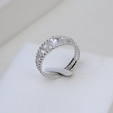 Ring 925 Sterling Silver Accessories 6-7mm (Pearls Not Included)