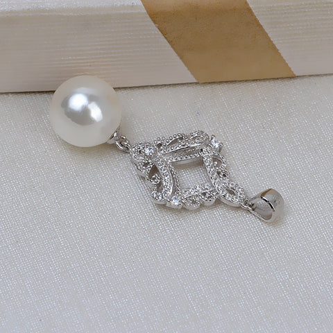 Palace Classic Pendant 925 Sterling Silver Pearl Accessories (Pearls Not Included)