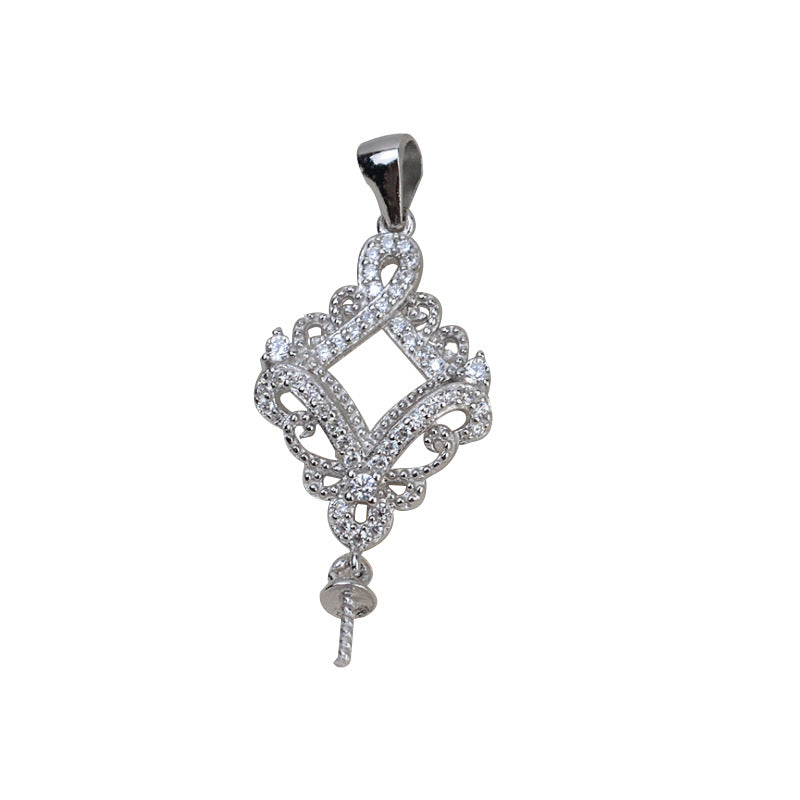 Palace Classic Pendant 925 Sterling Silver Pearl Accessories (Pearls Not Included)