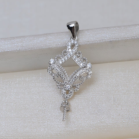 Palace Classic Pendant 925 Sterling Silver Pearl Accessories (Pearls Not Included)