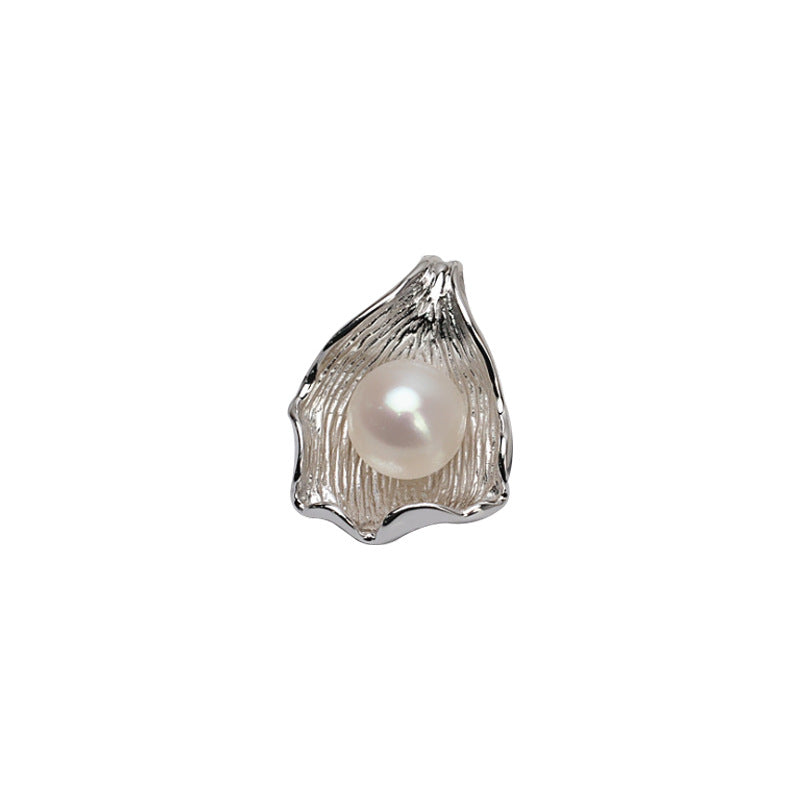 Shell Pendant 925 Sterling Silver Pearl Accessories 10-11mm (Pearls Not Included)