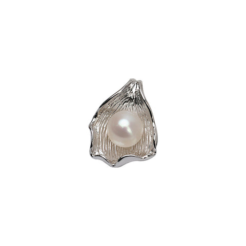 Shell Pendant 925 Sterling Silver Pearl Accessories 10-11mm (Pearls Not Included)