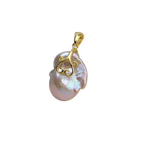 Baroque Pearl Pendant Accessories 925 Sterling Silver (pearls not included)