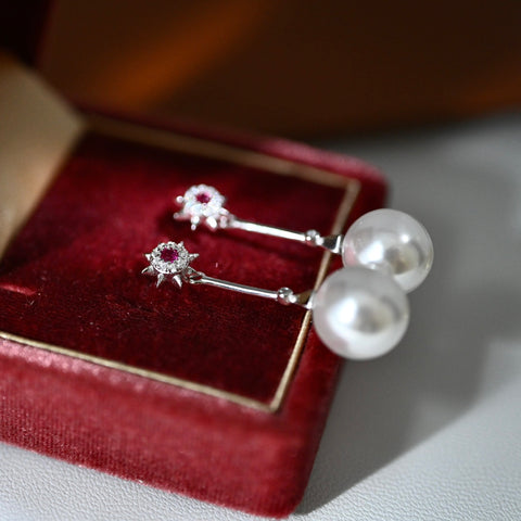 925 Sterling Silver Earring Accessories 12mm (Pearls Not Included)