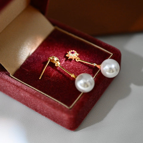 925 Sterling Silver Earring Accessories 12mm (Pearls Not Included)