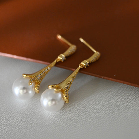 925 Sterling Silver Earring Accessories 10mm (Pearls Not Included)