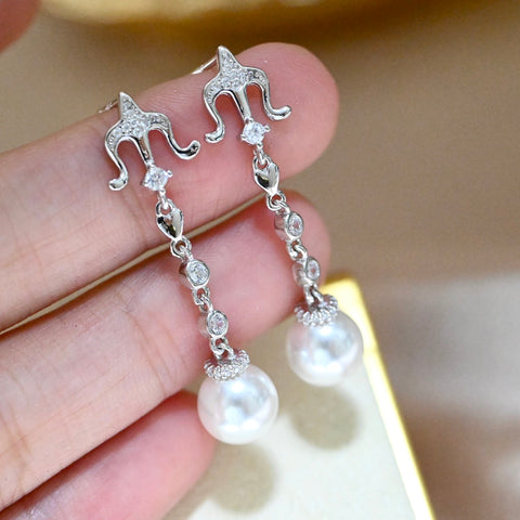 925 Sterling Silver Earring Accessories 8mm (Pearls Not Included)