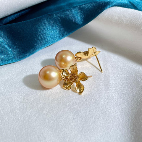 Flower 925 Sterling Silver Earring Accessories 12mm (Pearls Not Included)
