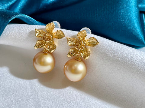 Flower 925 Sterling Silver Earring Accessories 12mm (Pearls Not Included)