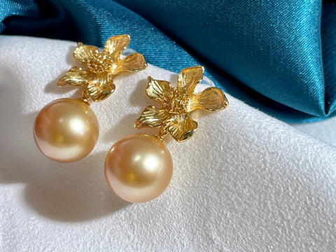 Flower 925 Sterling Silver Earring Accessories 12mm (Pearls Not Included)