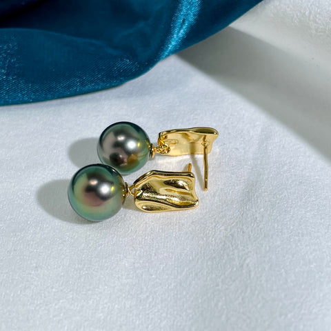 Baroque 925 Sterling Silver Earring Accessories 11mm (Pearls Not Included)