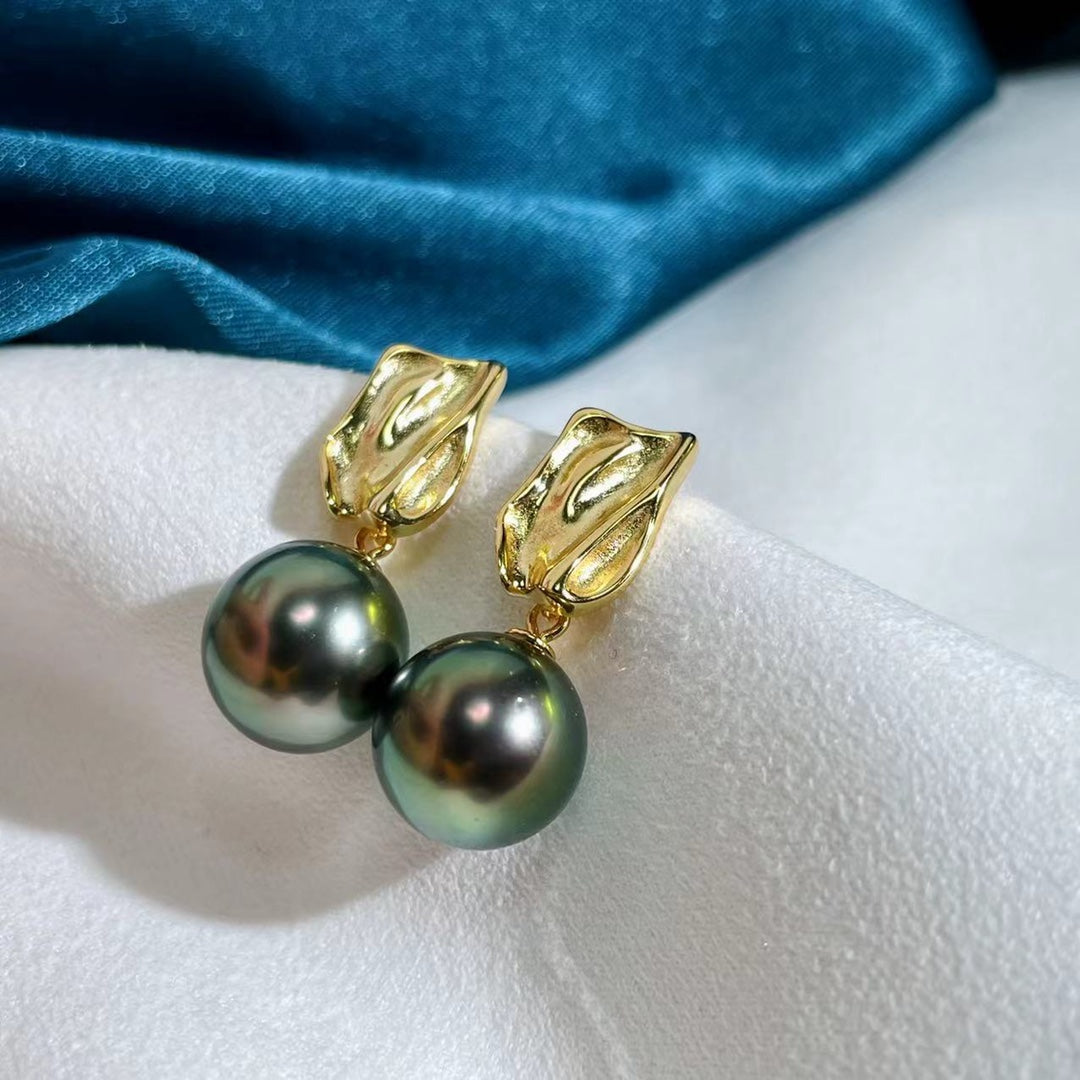 Baroque 925 Sterling Silver Earring Accessories 11mm (Pearls Not Included)