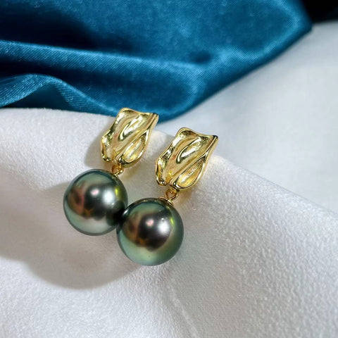 Baroque 925 Sterling Silver Earring Accessories 11mm (Pearls Not Included)