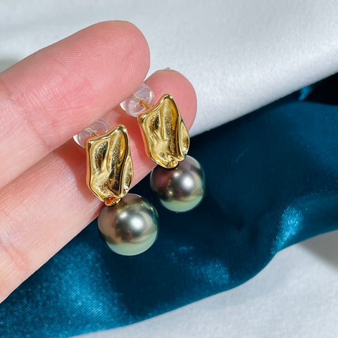 Baroque 925 Sterling Silver Earring Accessories 11mm (Pearls Not Included)