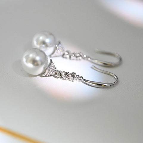 925 Sterling Silver Earring Accessories 8-10mm (Pearls Not Included)