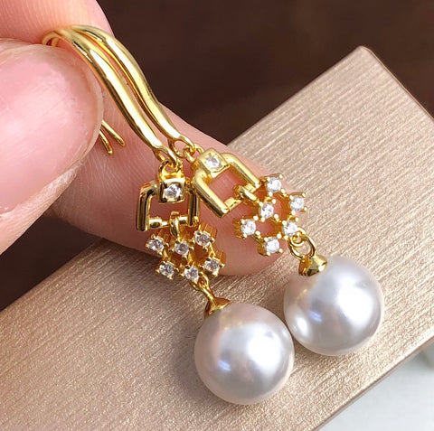 925 Sterling Silver Earring Accessories 10mm (Pearls Not Included)