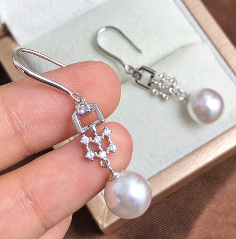 925 Sterling Silver Earring Accessories 10mm (Pearls Not Included)