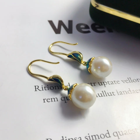 Painted 925 Sterling Silver Earring Accessories 9-10mm (Pearls Not Included)