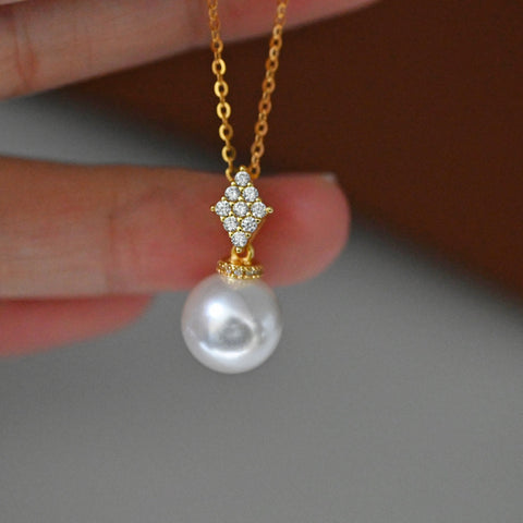 Pendant 925 Sterling Silver Accessories 10mm (Pearls Not Included)