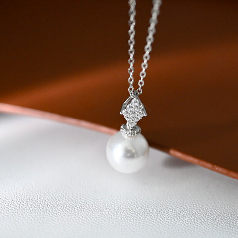 Pendant 925 Sterling Silver Accessories 10mm (Pearls Not Included)