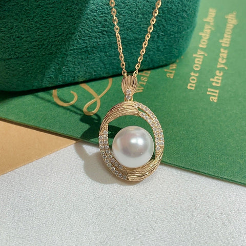 Pendant 925 Sterling Silver Accessories 10mm (Pearls Not Included)
