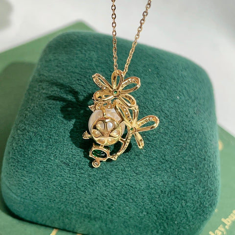 Bouquet Wrapping Pendant 925 Sterling Silver Accessories 10mm (Pearls Not Included)