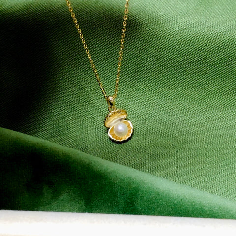 Shell Shape Pendant 925 Sterling Silver Accessories 5mm (Pearls Not Included)