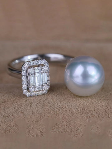 Ring 925 Sterling Silver Accessories 8-12mm (Pearls Not Included)