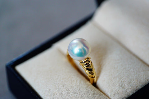 Twist Ring 925 Sterling Silver Accessories 8-10mm (Pearls Not Included)