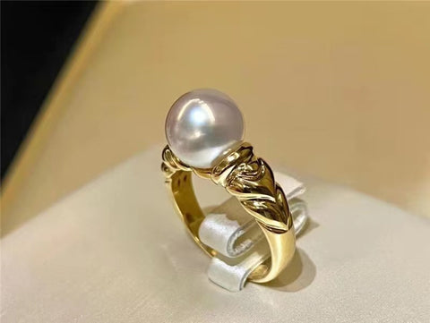 Twist Ring 925 Sterling Silver Accessories 8-10mm (Pearls Not Included)