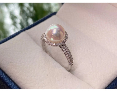 Ring 925 Sterling Silver Accessories 11mm (Pearls Not Included)