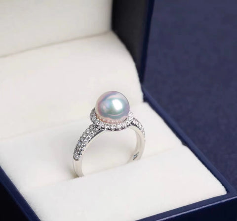 Ring 925 Sterling Silver Accessories 11mm (Pearls Not Included)