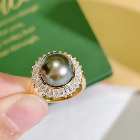 Ring 925 Sterling Silver Accessories 10mm (Pearls Not Included)