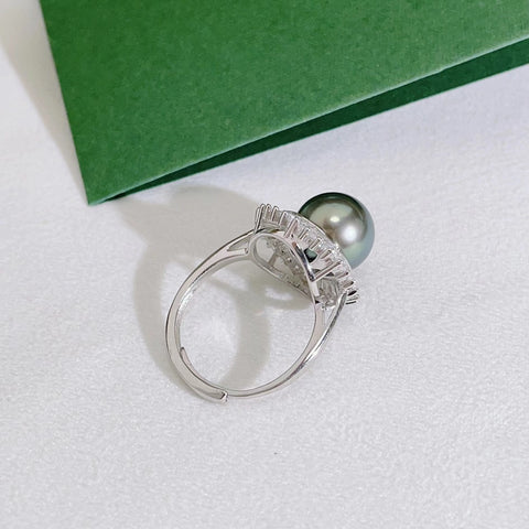 Ring 925 Sterling Silver Accessories 10mm (Pearls Not Included)