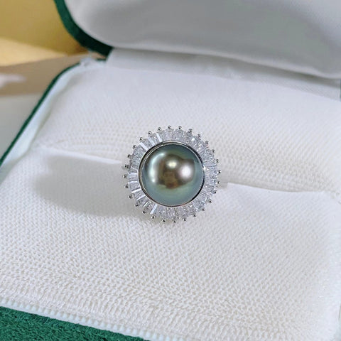 Ring 925 Sterling Silver Accessories 10mm (Pearls Not Included)